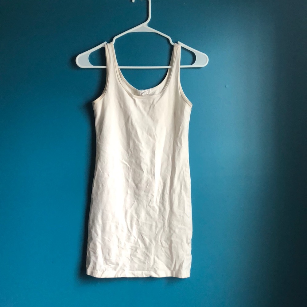 Forever 21 cream bodycon mini dress